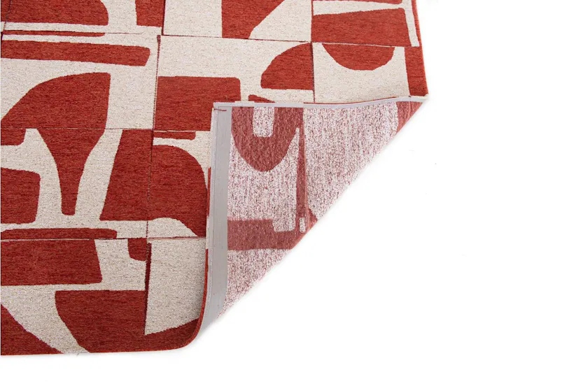 Louis De Poortere | Papercut | Indoor Eco Rug | Red/White | 200 x 280 cm Louis De Poortere | Papercut | Indoor Eco Rug | Red/White | 200 x 280 cm