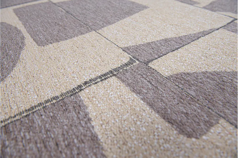 Louis De Poortere | Papercut | Indoor Eco Rug | Beige/Grey | 140 x 200 cm Louis De Poortere | Papercut | Indoor Eco Rug | Beige/Grey | 140 x 200 cm