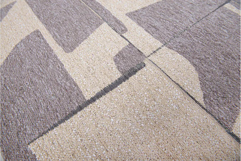 Louis De Poortere | Papercut | Indoor Eco Rug | Beige/Grey | 140 x 200 cm Louis De Poortere | Papercut | Indoor Eco Rug | Beige/Grey | 140 x 200 cm