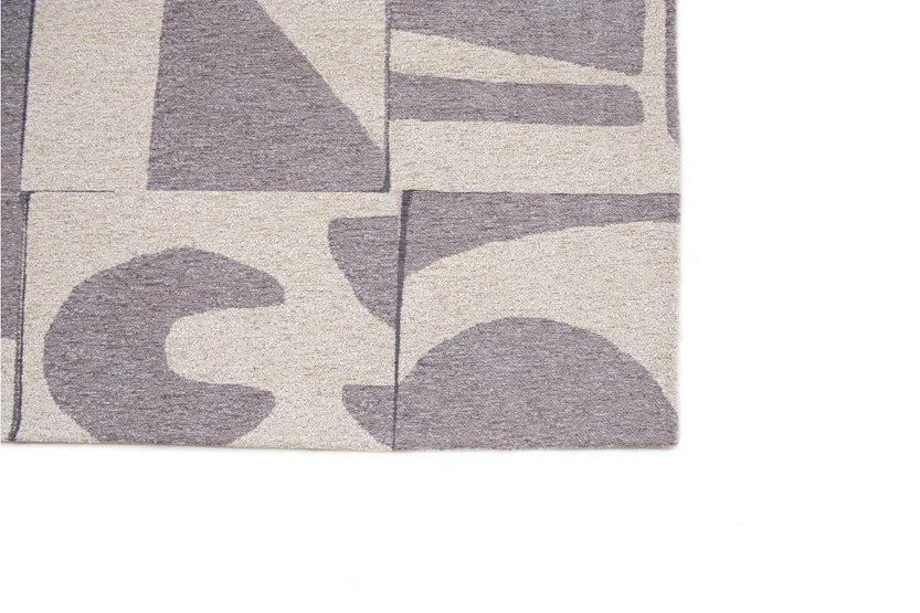 Louis De Poortere | Papercut | Indoor Eco Rug | Beige/Grey | 140 x 200 cm Louis De Poortere | Papercut | Indoor Eco Rug | Beige/Grey | 140 x 200 cm