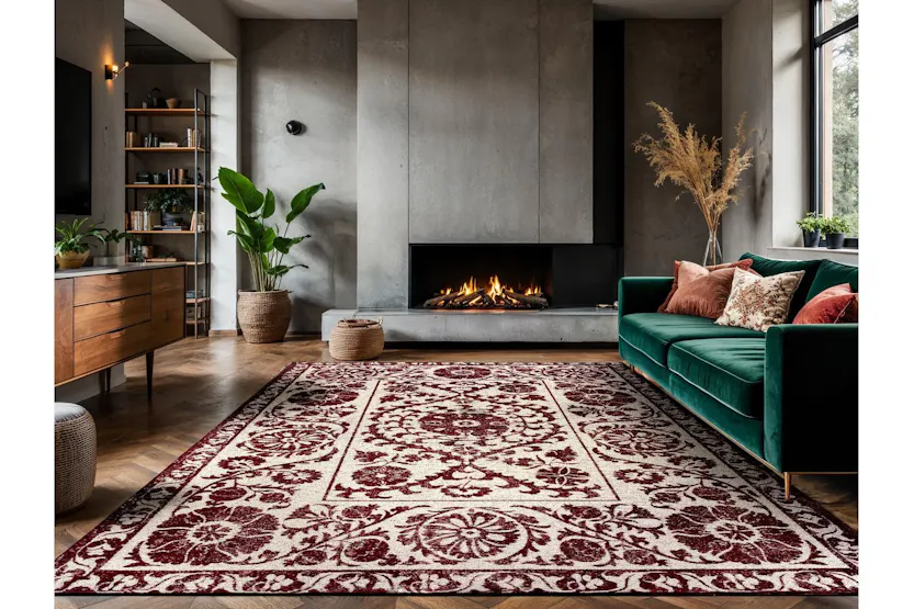 Louis De Poortere | Suzani Indoor Eco Rug | Multicolour | 280 x 390 cm Louis De Poortere | Suzani Indoor Eco Rug | Multicolour | 280 x 390 cm