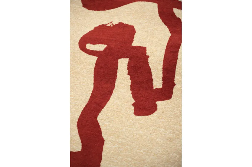 Louis De Poortere | Ribbon Imperial | Indoor Eco Rug | Red/Beige | 140 x 200 cm Louis De Poortere | Ribbon Imperial | Indoor Eco Rug | Red/Beige | 140 x 200 cm