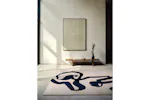Louis De Poortere | Ribbon Sea | Indoor Eco Rug | Beige/Blue | 170 x 240 cm Louis De Poortere | Ribbon Sea | Indoor Eco Rug | Beige/Blue | 170 x 240 cm