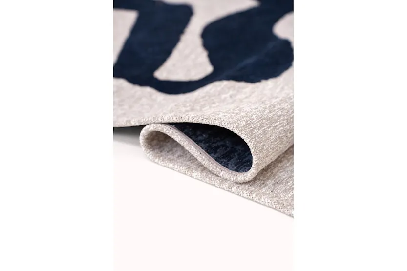 Louis De Poortere | Ribbon Sea | Indoor Eco Rug | Beige/Blue | 170 x 240 cm Louis De Poortere | Ribbon Sea | Indoor Eco Rug | Beige/Blue | 170 x 240 cm