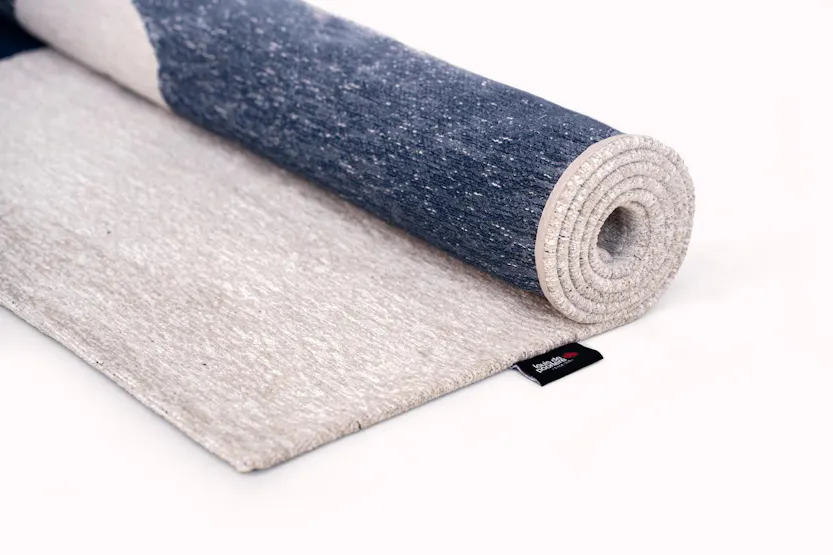 Louis De Poortere | Ribbon Sea | Indoor Eco Rug | Beige/Blue | 170 x 240 cm Louis De Poortere | Ribbon Sea | Indoor Eco Rug | Beige/Blue | 170 x 240 cm