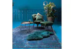 Louis De Poortere | Medallion Eco Rug | Blue | 200 x 280 cm Louis De Poortere | Medallion Eco Rug | Blue | 200 x 280 cm