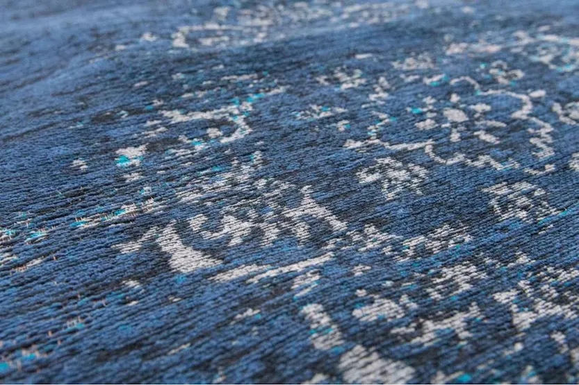 Louis De Poortere | Medallion Eco Rug | Blue | 200 x 280 cm Louis De Poortere | Medallion Eco Rug | Blue | 200 x 280 cm