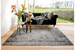 Louis De Poortere | Jacob's Ladder Eco Rug | Black | 80 x 250 cm Louis De Poortere | Jacob's Ladder Eco Rug | Black | 80 x 250 cm