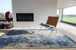 Louis De Poortere | Cracks Eco Rug | Blue | 140 x 200 cm Louis De Poortere | Cracks Eco Rug | Blue | 140 x 200 cm