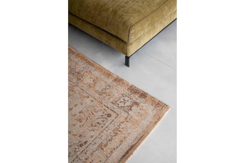 Louis De Poortere | Medallion Eco Rug | Yellow | 140 x 200 cm Louis De Poortere | Medallion Eco Rug | Yellow | 140 x 200 cm