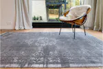 Louis De Poortere | Medallion Eco Rug | Grey | 240 x 340 cm Louis De Poortere | Medallion Eco Rug | Grey | 240 x 340 cm