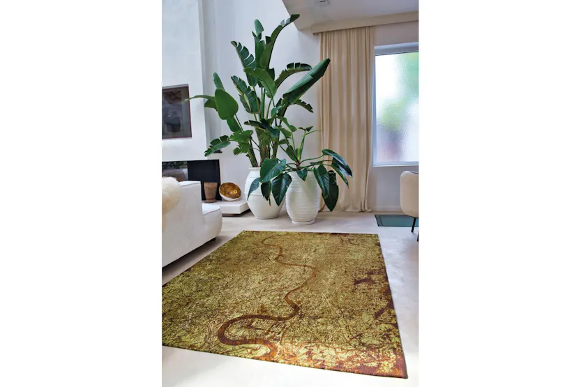 Louis De Poortere | London | Indoor Eco Rug | Green | 100 x 140 cm Louis De Poortere | London | Indoor Eco Rug | Green | 100 x 140 cm