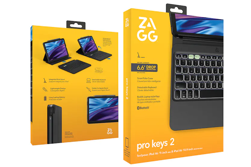 Zagg Pro Keys 2 11" iPad Air (M3) Detachable Keyboard & Case Zagg Pro Keys 2 11" iPad Air (M3) Detachable Keyboard & Case