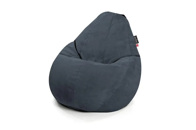 Qubo | Comfort 90 | Velvet Fit Bean Bag | Slate Qubo | Comfort 90 | Velvet Fit Bean Bag | Slate