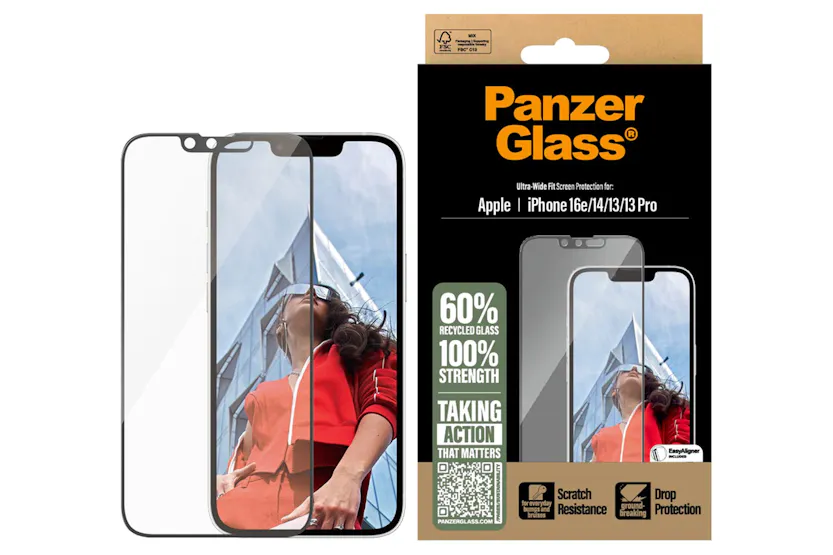 PanzerGlass iPhone 16E/14/13/13 Pro Ultra-Wide Fit Screen Protector PanzerGlass iPhone 16E/14/13/13 Pro Ultra-Wide Fit Screen Protector