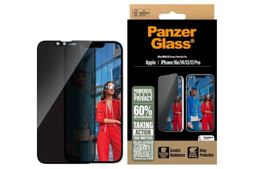 PanzerGlass iPhone 16E/14/13/13 Pro Ultra-Wide Fit Privacy Screen Protector PanzerGlass iPhone 16E/14/13/13 Pro Ultra-Wide Fit Privacy Screen Protector
