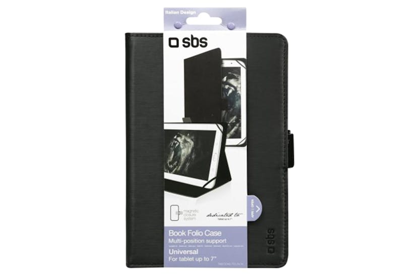 SBS Tablet 7'' Universal Book Cover Case | Black SBS Tablet 7'' Universal Book Cover Case | Black