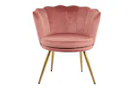 Genesis Flora Accent Chair | Petal Back Scallop | Velvet | Dusty Pink Genesis Flora Accent Chair | Petal Back Scallop | Velvet | Dusty Pink