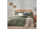 Yard | Chunky Waffle Duvet Cover Set | Eucalyptus | King Yard | Chunky Waffle Duvet Cover Set | Eucalyptus | King