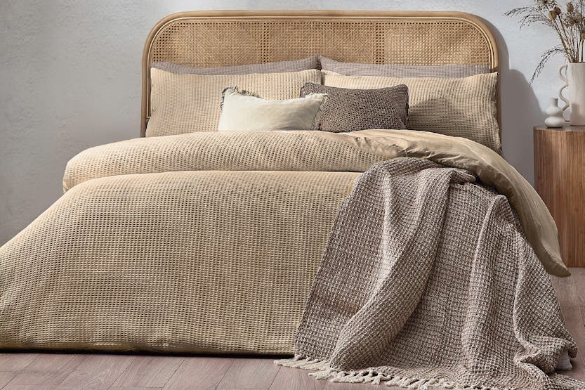 Yard | Chunky Waffle Duvet Cover Set | Linen | Double Yard | Chunky Waffle Duvet Cover Set | Linen | Double