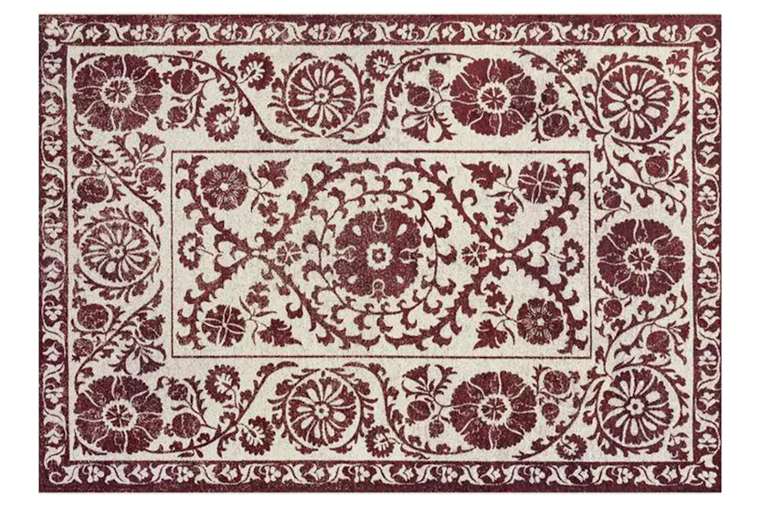 Louis De Poortere | Suzani Indoor Eco Rug | Multicolour | 280 x 390 cm Louis De Poortere | Suzani Indoor Eco Rug | Multicolour | 280 x 390 cm