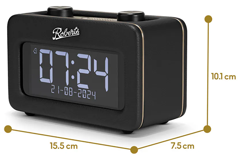 Roberts Revival Rest Clock Radio | Black Roberts Revival Rest Clock Radio | Black