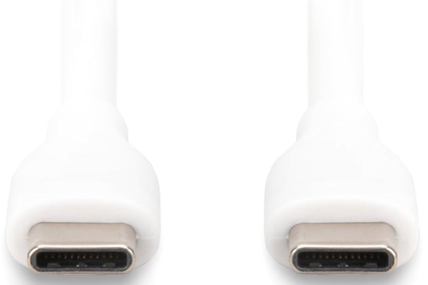 Digitus USB-C to USB-C Silicone Connection Cable | 1m | White Digitus USB-C to USB-C Silicone Connection Cable | 1m | White