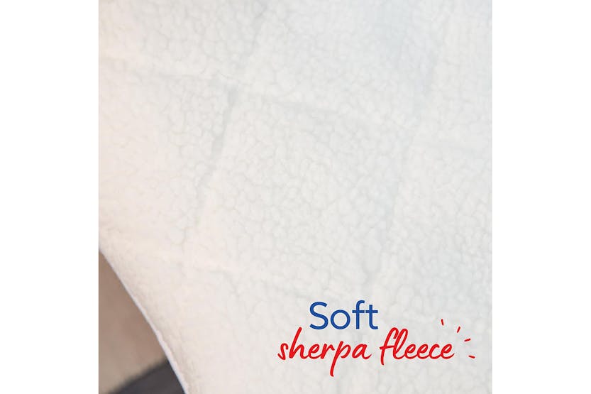 Russell Hobbs Sherpa King Electric Blanket | White | RHEDB8002 Russell Hobbs Sherpa King Electric Blanket | White | RHEDB8002