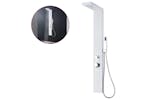 vidaXL 142372 Shower Panel System Aluminium Matte White vidaXL 142372 Shower Panel System Aluminium Matte White