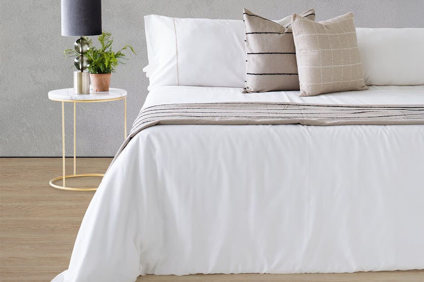 The Linen Room | Melissa Duvet Cover Set | Biscuit | Super King The Linen Room | Melissa Duvet Cover Set | Biscuit | Super King