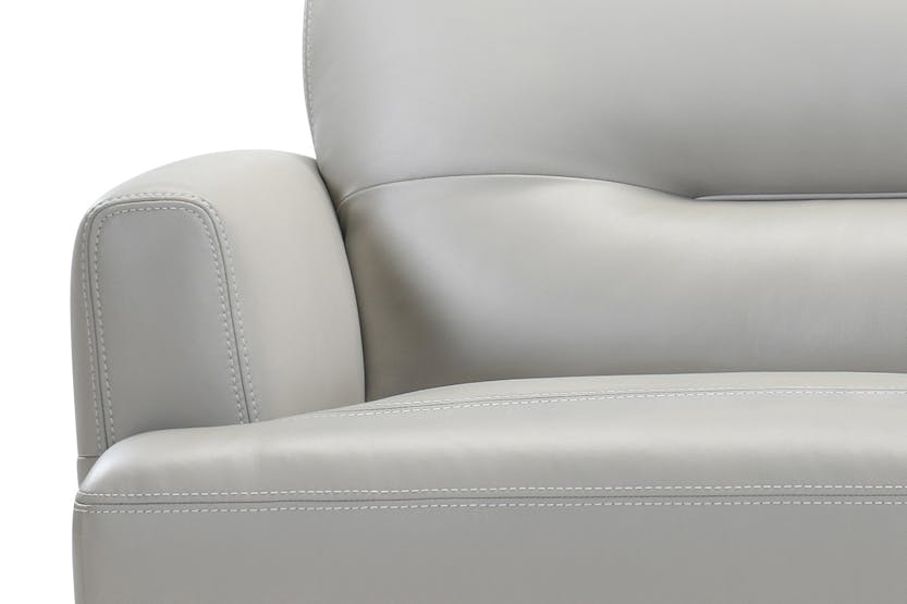 Orio 3 Seater Sofa | Leather | Dove Orio 3 Seater Sofa | Leather | Dove