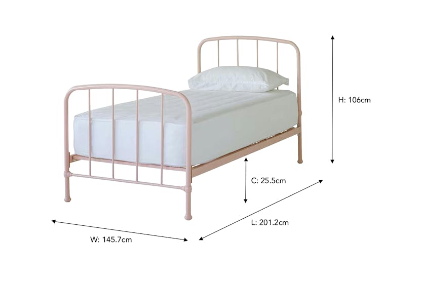 Dillon Bed Frame | Double | 4ft6 | Blush Dillon Bed Frame | Double | 4ft6 | Blush