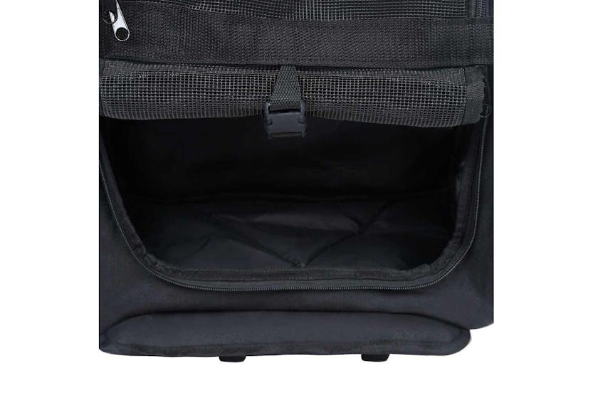 vidaXL Foldable Multipurpose Pet Trolley Black vidaXL Foldable Multipurpose Pet Trolley Black