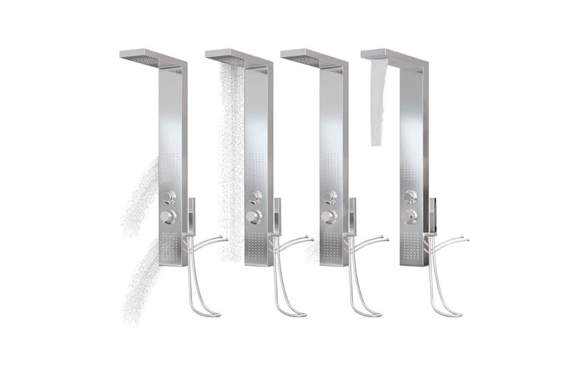 vidaXL 151414 Shower Panel System Stainless Steel Square vidaXL 151414 Shower Panel System Stainless Steel Square