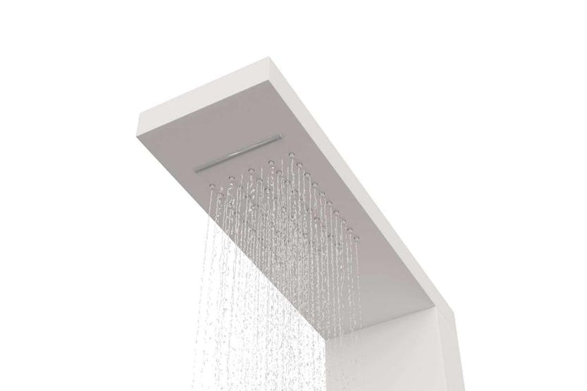 vidaXL 151415 Shower Panel System Aluminium White vidaXL 151415 Shower Panel System Aluminium White