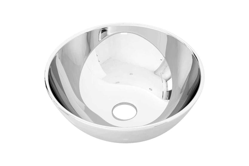 vidaXL 143489 Wash Basin 28x10cm Ceramic Silver vidaXL 143489 Wash Basin 28x10cm Ceramic Silver