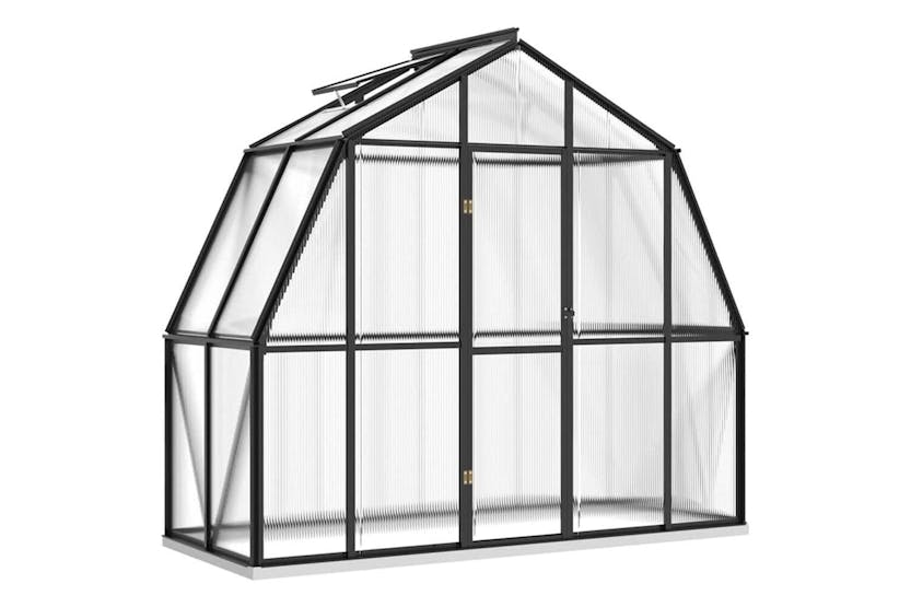 vidaXL Greenhouse With Base Frame Anthracite 3.3 M2 Aluminium vidaXL Greenhouse With Base Frame Anthracite 3.3 M2 Aluminium