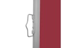 vidaXL 313392 Patio Retractable Side Awning 140x1200cm Red vidaXL 313392 Patio Retractable Side Awning 140x1200cm Red