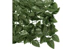 vidaXL 315487 Balcony Screen With Dark Green Leaves 300x100cm vidaXL 315487 Balcony Screen With Dark Green Leaves 300x100cm