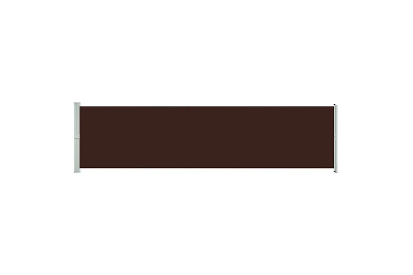 vidaXL Patio Retractable Side Awning 600x160cm Brown vidaXL Patio Retractable Side Awning 600x160cm Brown
