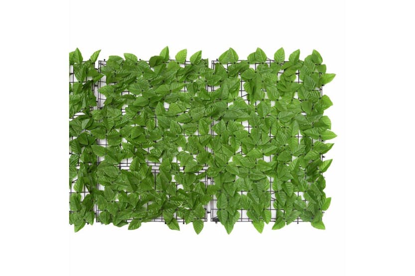 vidaXL 315495 Balcony Screen With Green Leaves 300x75cm vidaXL 315495 Balcony Screen With Green Leaves 300x75cm
