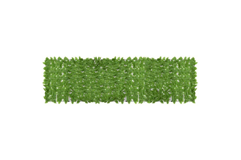 vidaXL 315499 Balcony Screen With Green Leaves 300x100cm vidaXL 315499 Balcony Screen With Green Leaves 300x100cm