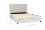 Brandon Bed Frame | Double | 4ft6 | Grey Brandon Bed Frame | Double | 4ft6 | Grey