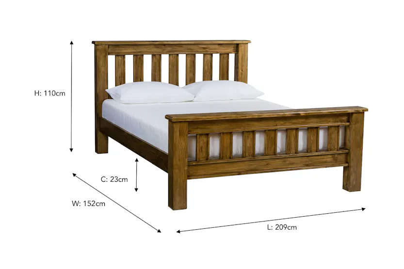 Galveston Bed Frame | Double | 4ft6 | Natural Galveston Bed Frame | Double | 4ft6 | Natural