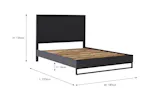 Teca Bed Frame | Super King | 6ft | Matt Black Teca Bed Frame | Super King | 6ft | Matt Black