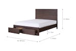 Brunswick Storage Bed Frame | Super King | 6ft | Deep Brown Brunswick Storage Bed Frame | Super King | 6ft | Deep Brown