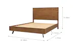 Hamilton Bed Frame | King | 5ft | Aged Oak Veneer Hamilton Bed Frame | King | 5ft | Aged Oak Veneer