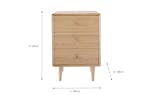 Foster Bedside Locker | 3 Drawer Foster Bedside Locker | 3 Drawer