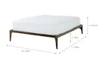 Samuel Bed Frame | Small Double | 4ft | Walnut Effect Samuel Bed Frame | Small Double | 4ft | Walnut Effect