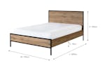Zion Bed Frame | King | 5ft | Oak Effect Zion Bed Frame | King | 5ft | Oak Effect